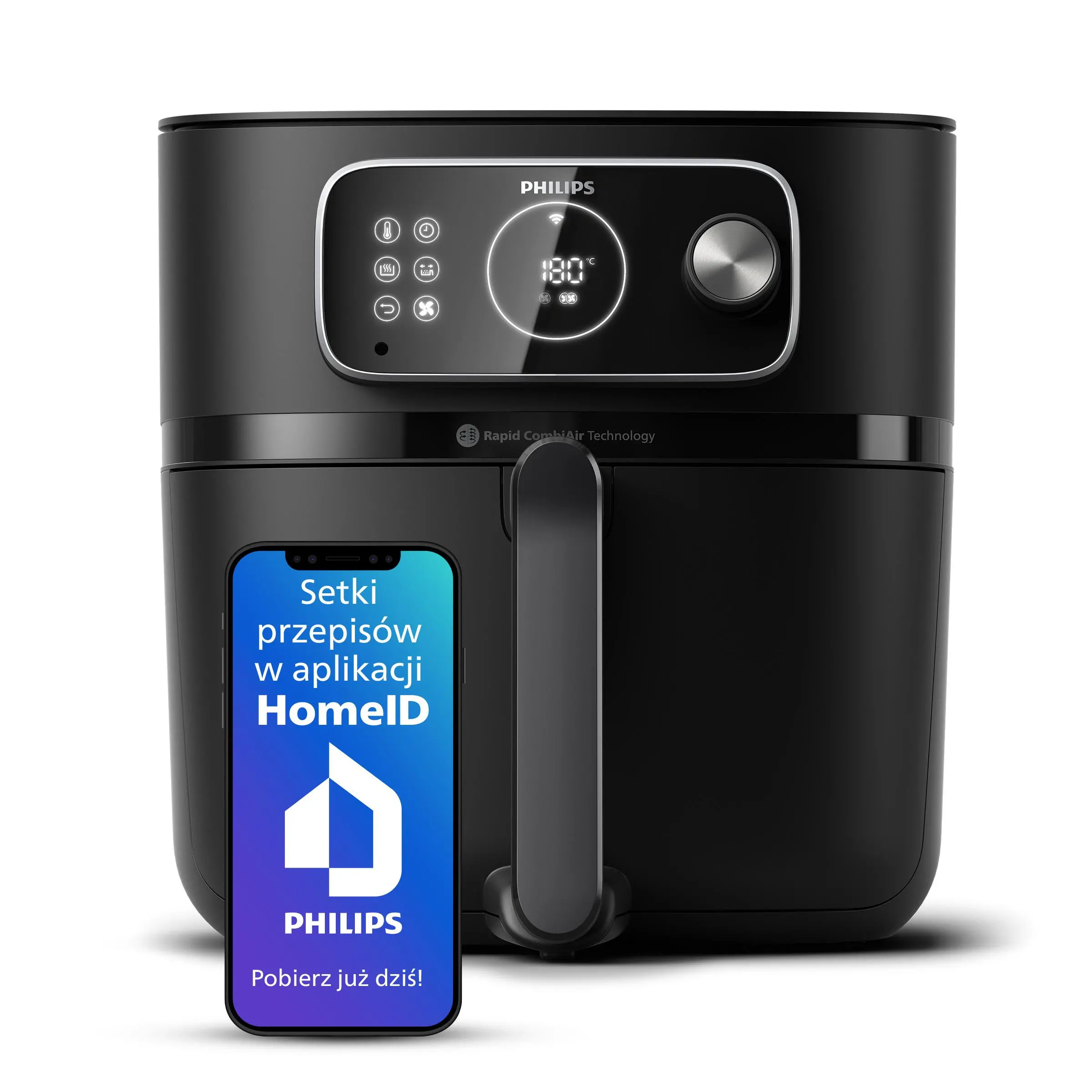Air fryer Philips OVI Smart XXL HD9875/90 2200W 8,3l Aplikacja mobilna
