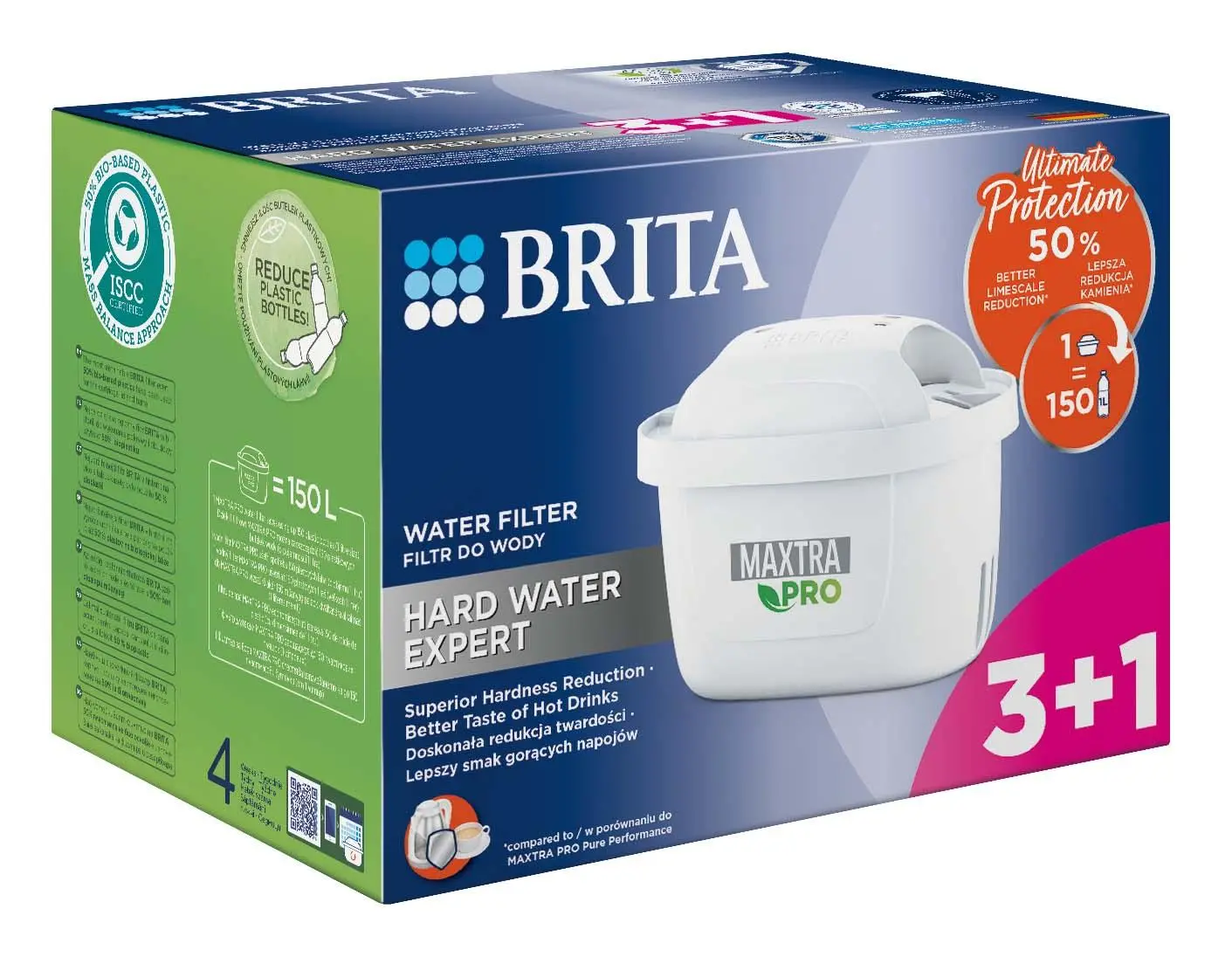 Wkłady filtrujące Brita Maxtra Pro Hard Water Expert 4szt.