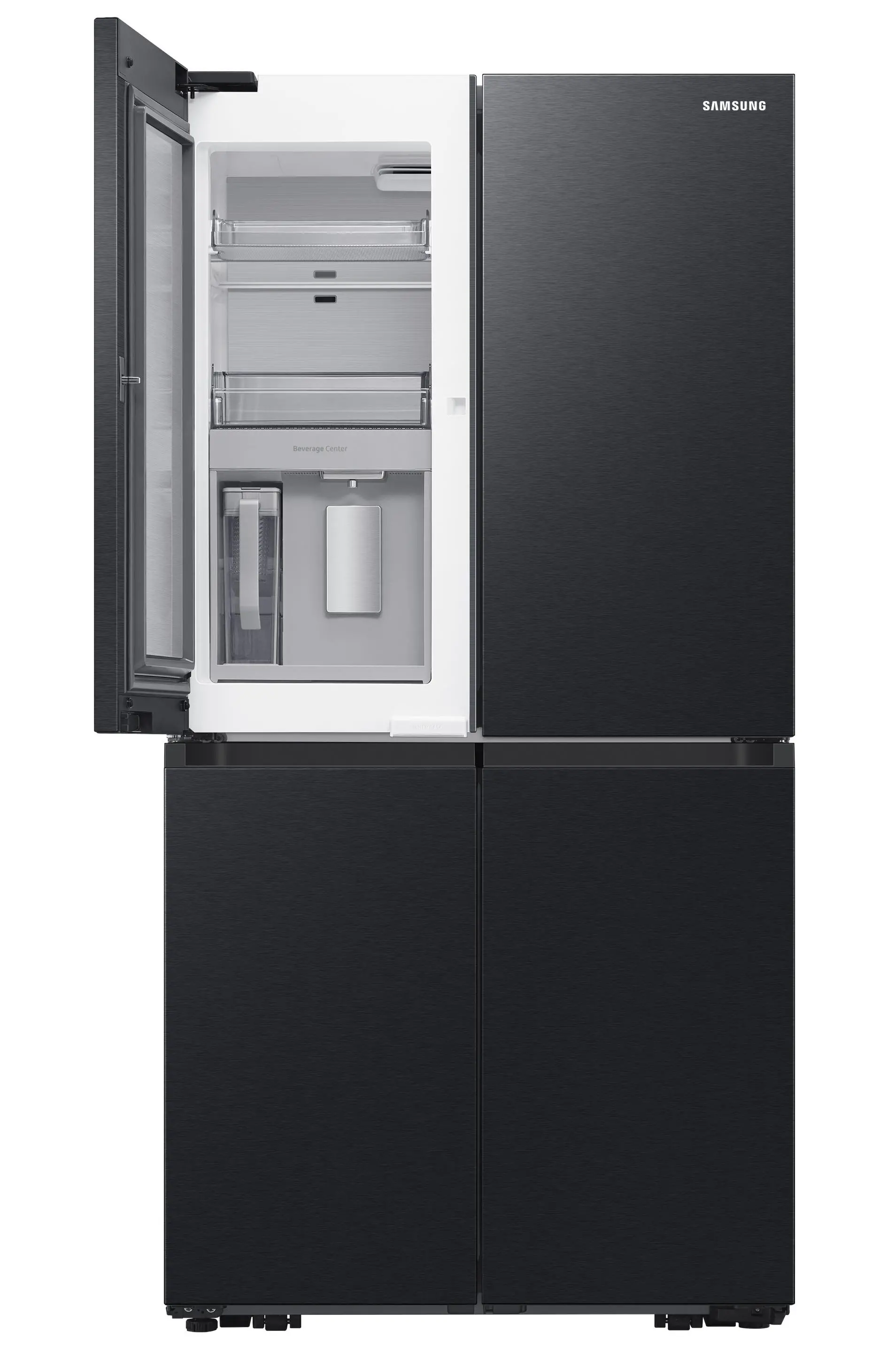 Otwarta lodówka Samsung RF65DG960EB1 wielodrzwiowa