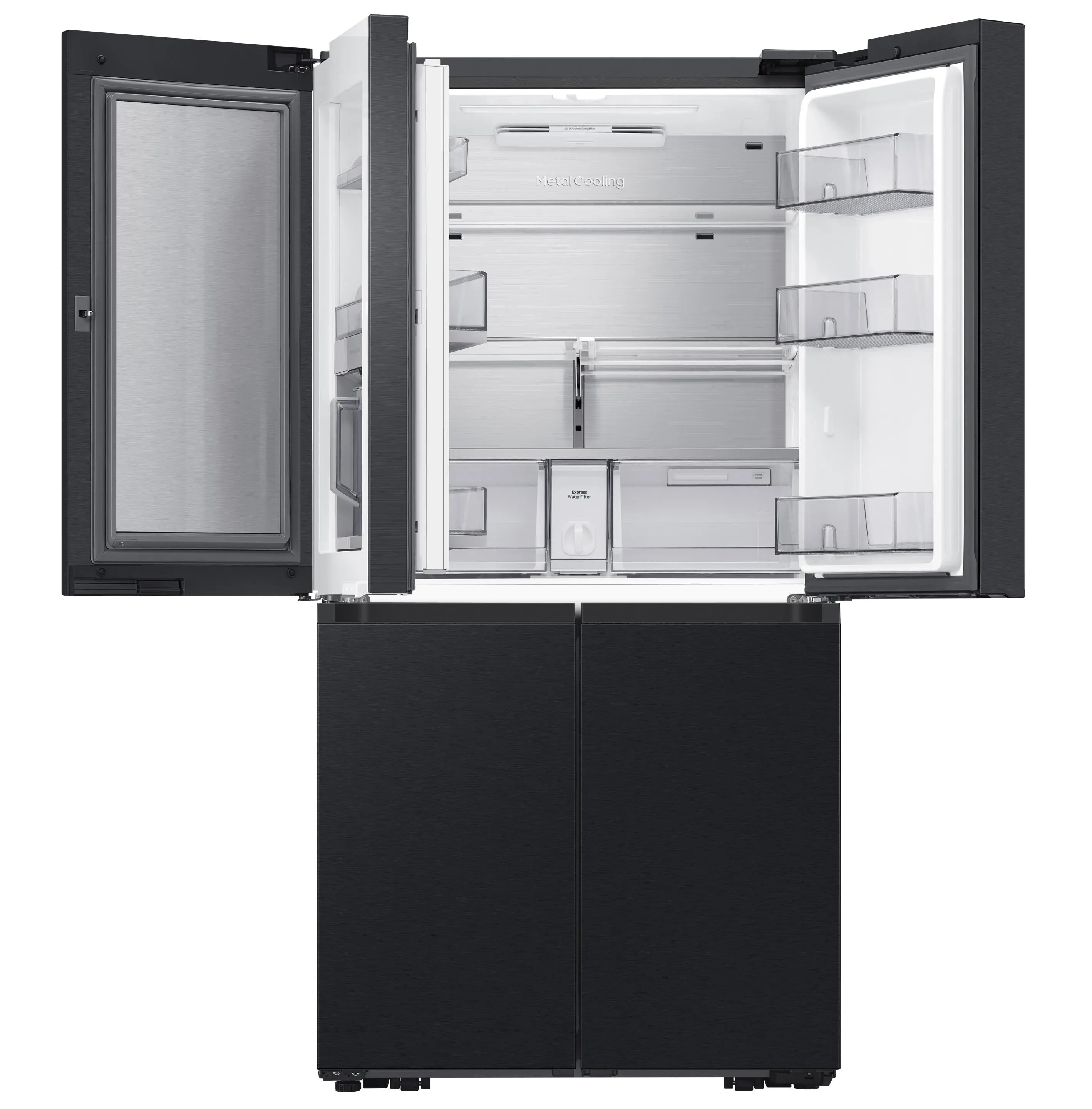 Wnętrze chłodziarki Samsung RF65DG960EB1