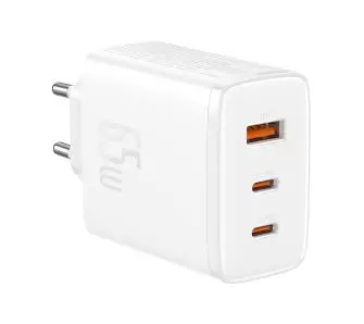 Ładowarka sieciowa Baseus OS-Cube Pro 2xUSB-C + USB 65W Biały