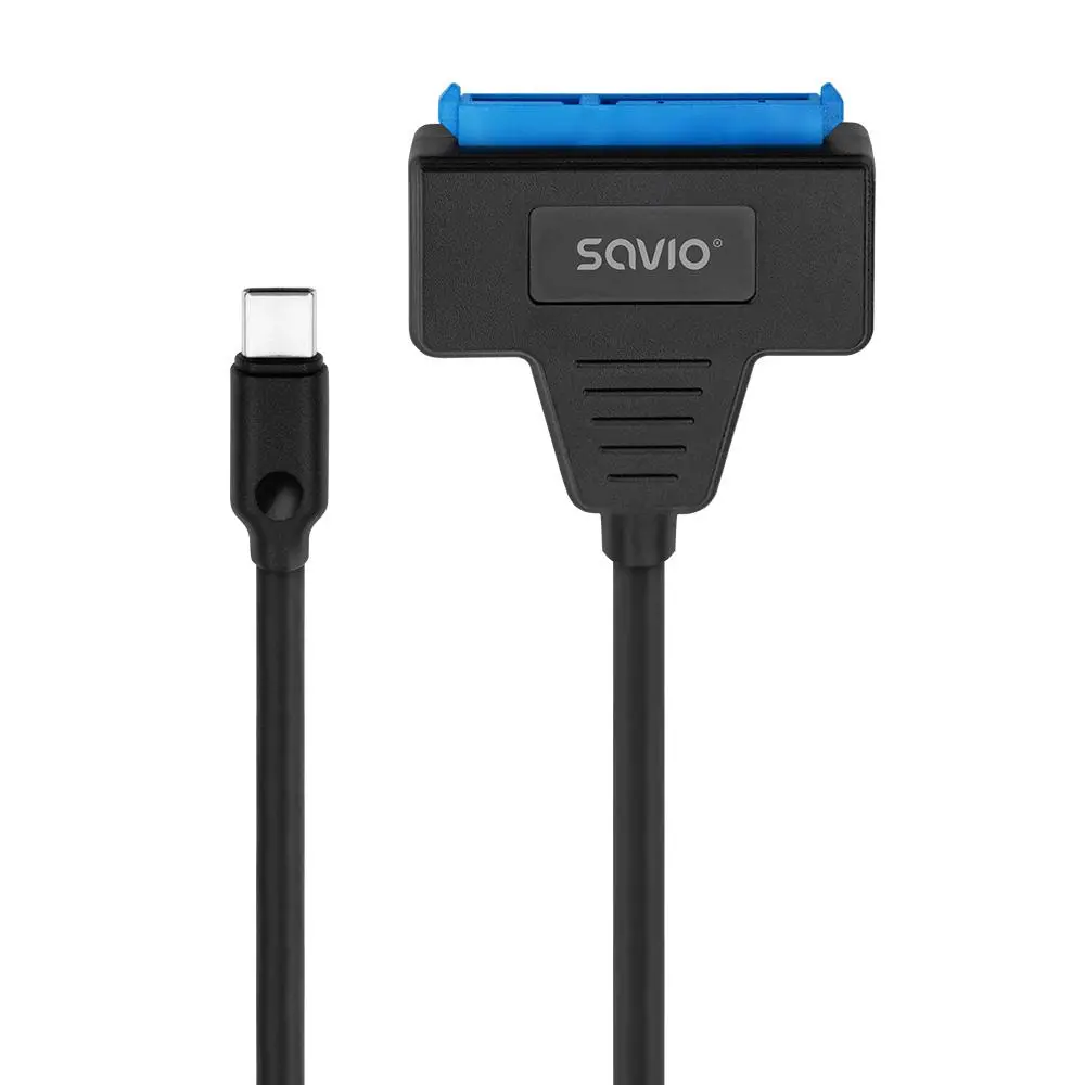 Adapter Savio AK-69 USB-C do SATA 2.5" Czarny