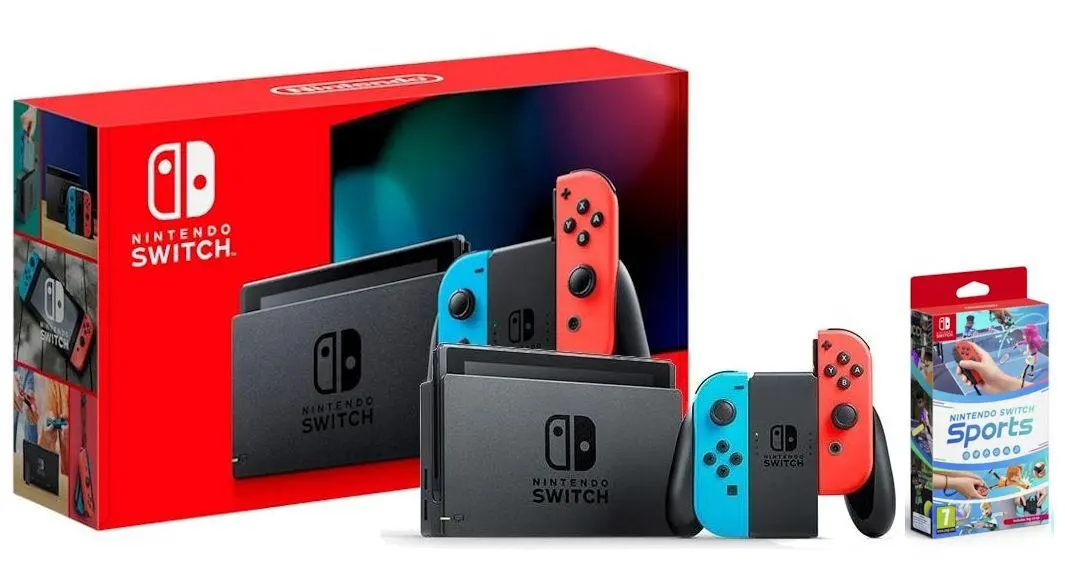 Konsola Nintendo Switch Joy-Con v2 Czerwono-niebieski + Switch Sports