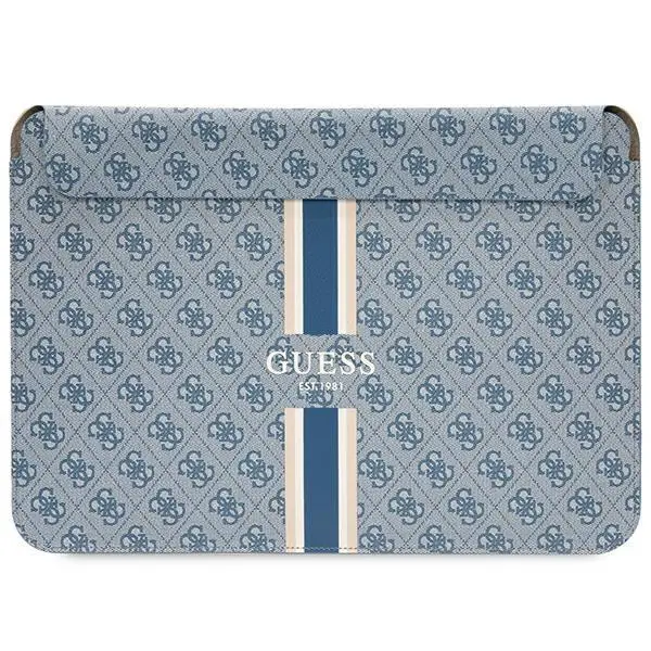 Etui na laptop Guess 4G Printed Stripes GUCS14P4RPSB 14" Niebieski