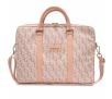 Torba na laptopa Guess GCube Stripes GUCB15HGCFSEP 16" Różowy