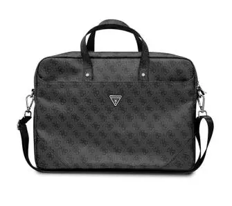 Torba na laptopa Guess Saffiano 4G Hot Stamp Triangle Logo GUCB15P4TK 16" Czarny