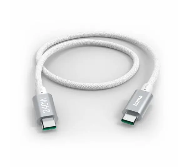 Hama 240W USB-C do USB-C 1,5m Biały