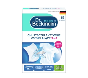 Chusteczki do prania Dr. Beckmann aktywnie wybielające 15szt