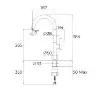 Bateria Teka Oval 915 Chrom Mosiądz