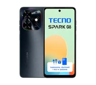 Smartfon Tecno SPARK Go 2024 4/64GB 6,56" 90Hz 13Mpix Czarny