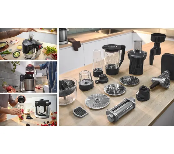 Bosch MUMS6ZS3CC 1600W Maszynka do mielenia Rozdrabniacz Przystawka do krojenia w kostkę Blender kielichowy - Kup na Raty - RRSO 0%