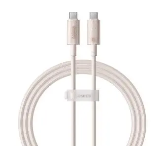 Kabel Baseus USB-C do USB-C Habitat Series 100W 1m Różowy