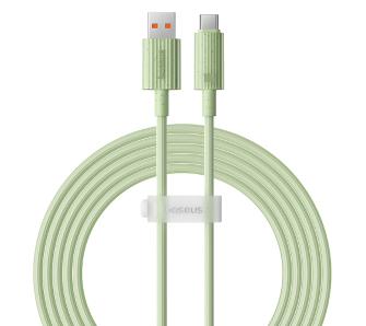 Kabel Baseus USB do USB-C Habitat Series 100W 2m Zielony