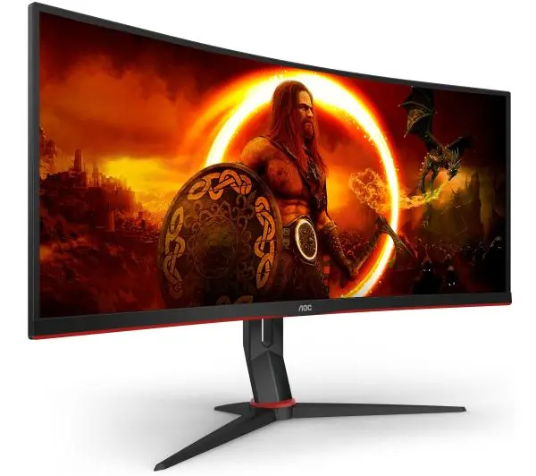 AOC CU34G2XP/BK 34" UWQHD VA 180Hz 1ms Zakrzywiony Gamingowy - Kup na Raty - RRSO 0%