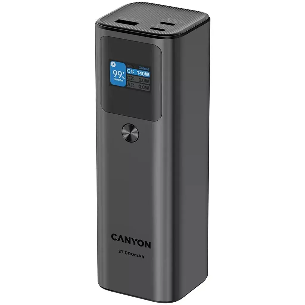 Powerbank Canyon PB-2010 27000mAh PD140W Czarny
