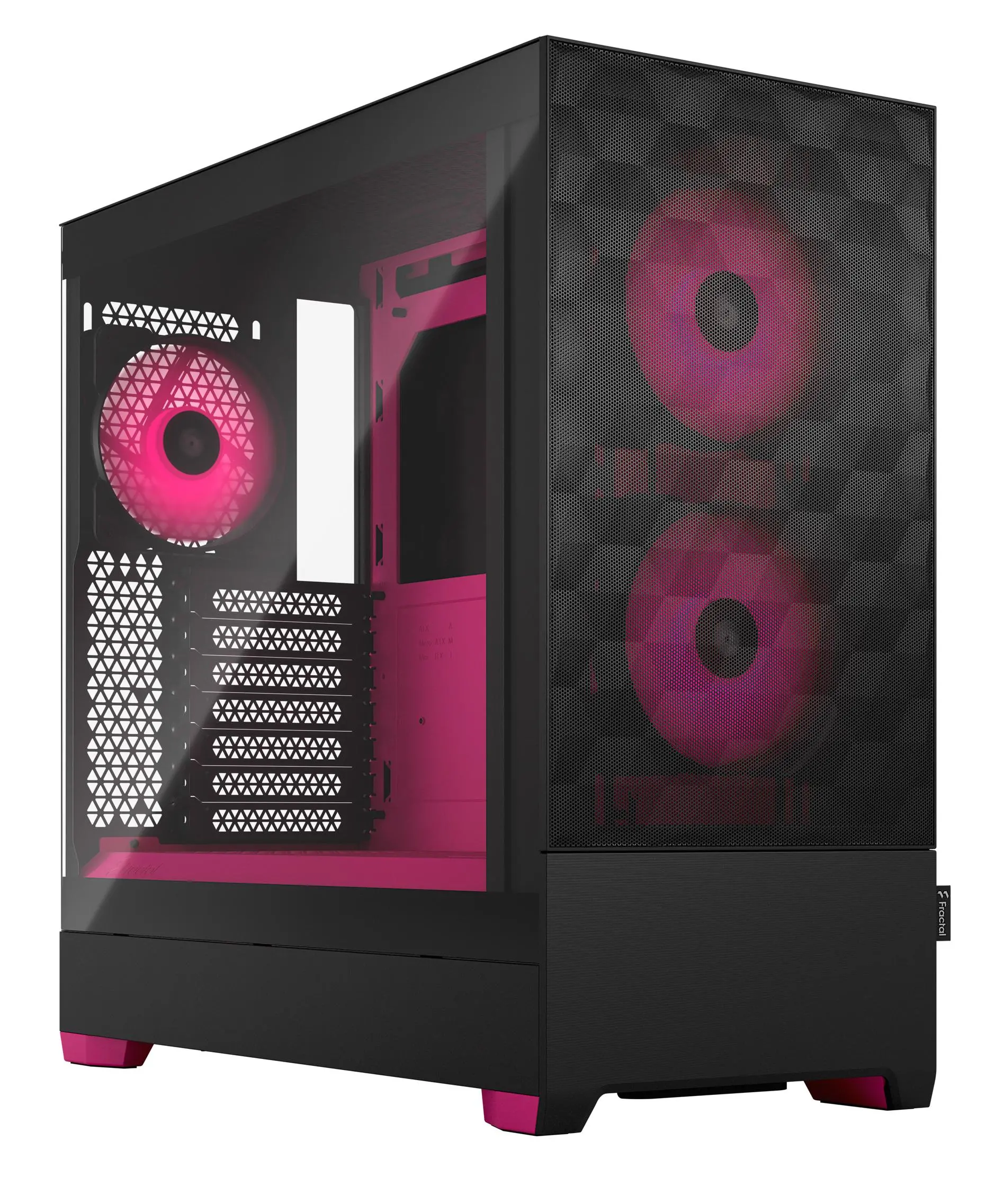 Obudowa Fractal Design Pop Air RGB TG Clear Tint Czarno-różowy