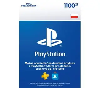 Sony PlayStation Network 1100 zł [kod aktywacyjny]Dostęp po opłaceniu zakupu