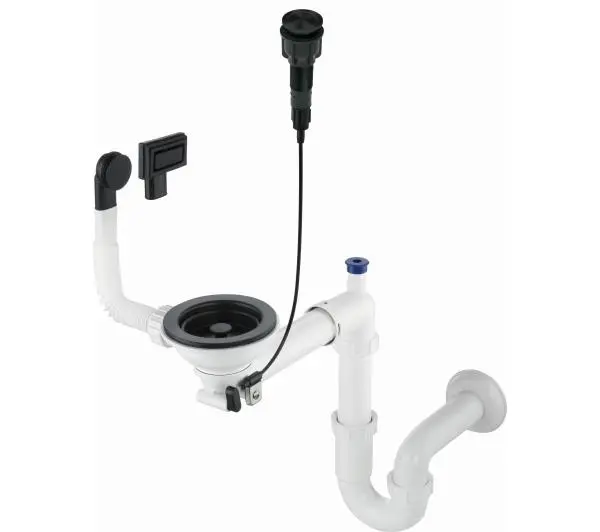 Syfon do zlewozmywaków DEANTE Space Saver ZXY N982 Nero