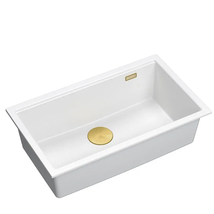 Zlewozmywak Quadron LOGAN 110 HQD7644U1_PVDG1_I Granitowy Snow white/Złoty