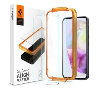Spigen z aplikatorem Glas.tR AlignMaster do Galaxy A35 5G - 2 pack
