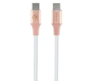 Guess Ebossed Logo USB-C do USB-C 1,5m Fast Charging Różowy