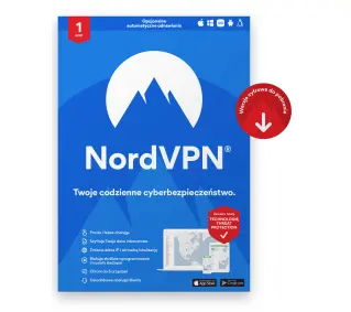 NordVPN Standard VPN + Zabezpieczenia 6 Urządzeń/1 RokDostęp po opłaceniu zakupu
