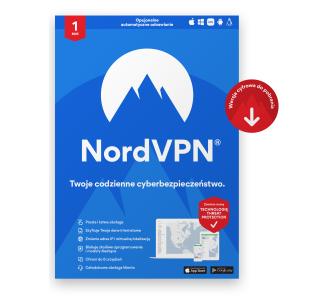 Oprogramowanie NordVPN Standard VPN + Zabezpieczenia 6 Urządzeń/1 Rok