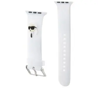 Pasek Karl Lagerfeld do Watch 42/44/45/49mm strap 3D Rubber Karl Head Biały
