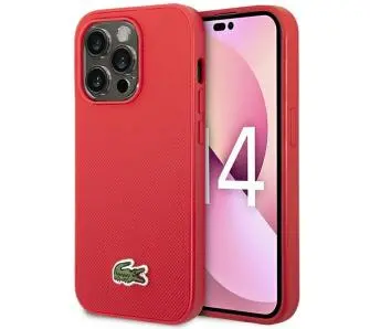 Etui Lacoste Iconic Petit Pique do iPhone 14 Pro Max Czerwony