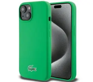 Lacoste Silicone MagSafe do iPhone 15 Plus Zielony