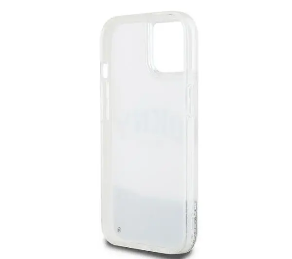DKNY Liquid Glitter Big Logo do iPhone 15 Biały