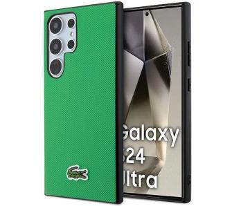 Etui Lacoste Iconic Petit Pique MagSafe do Samsung Galaxy S24 Ultra Zielony