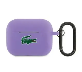 Lacoste LCAP2SLOU Cover Silicone Croc Logo do AirPods Pro 2 (2022/2023) Fioletowy