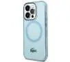 Etui Lacoste LCHMP15LULOLB Hardcase Transparent MagSafe do iPhone 15 Pro Niebieski