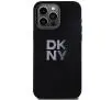 Etui DKNY Hardcase Liquid Silicone Metal Logo do iPhone 15 Pro Max Czarny