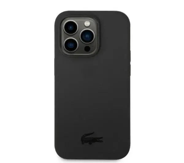 Lacoste Silicone do iPhone 14 Pro Czarny