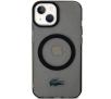 Etui Lacoste LCHMP15SULOK Hardcase Transparent MagSafe do iPhone 15 Czarny