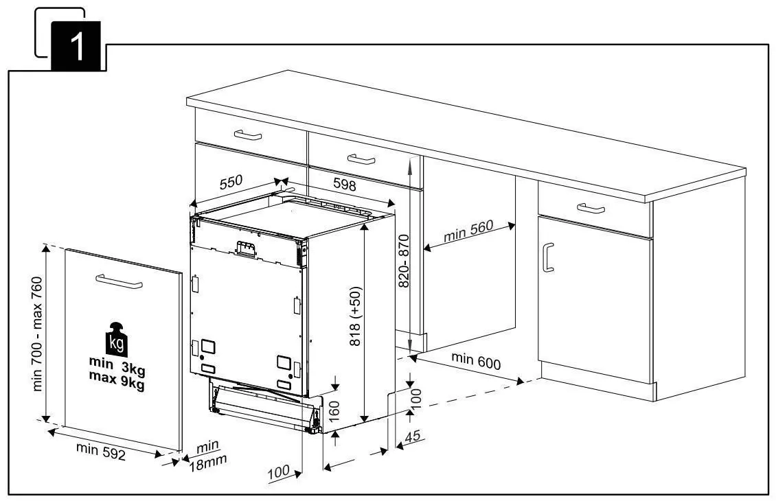 Wnętrze zmywarki Beko BDIN25323