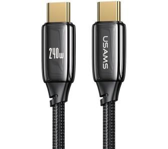 Kabel USAMS U82 USB-C na USB-C PD 3.1 Fast Charging 240W 1,2m Czarny