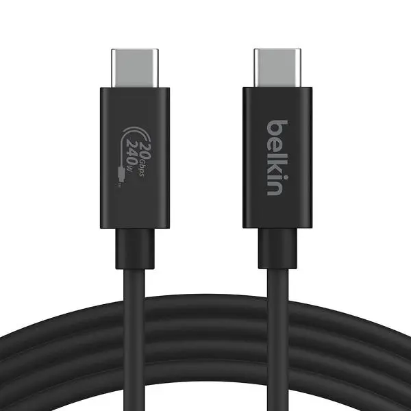 Kabel Belkin USB-C do USB-C 240W + 20Gbps PowerDelivery 3.1 2m Czarny
