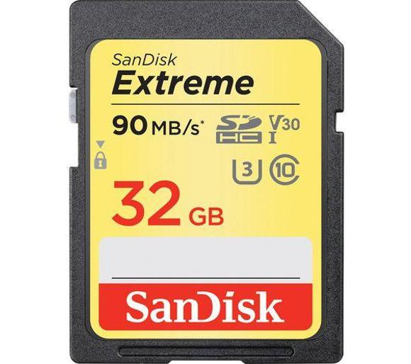 karta pamięci SanDisk Extreme SDHC Class 10 UHS-I U3 V30 32GB
