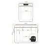 Lodówka Yolco KX40 Sand 34l