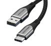 Kabel Vention USB 2.0 A do USB-C CODHF 3A 1m Szary