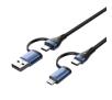 Kabel Vention CTLLH 4w1 USB 2.0  2m Czarny