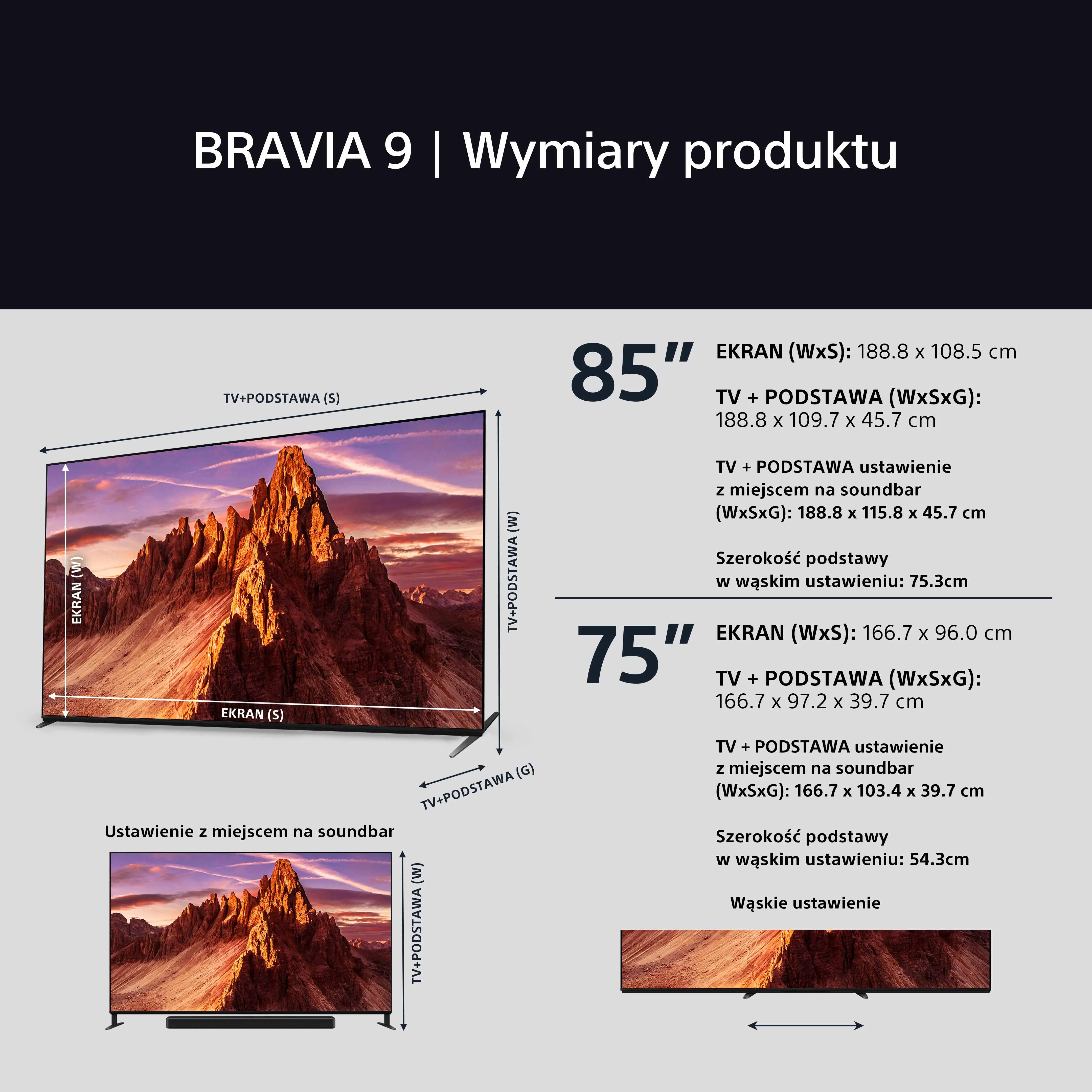 Telewizor Sony BRAVIA 9 K-85XR90  85" QLED 4K Mini LED 120Hz Google TV Dolby Vision Dolby Atmos HDMI 2.1 DVB-T2