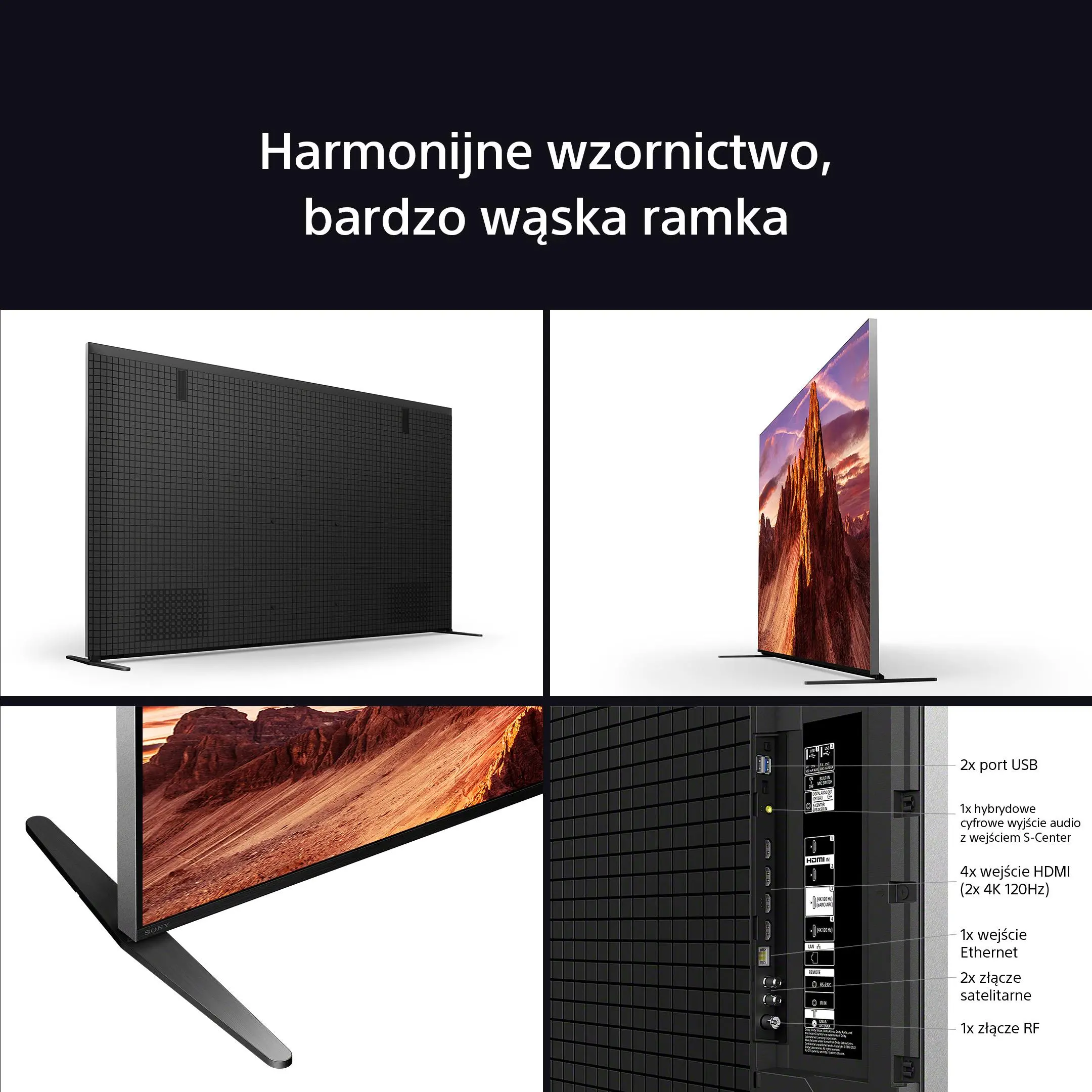 Telewizor Sony BRAVIA 9 K-85XR90  85" QLED 4K Mini LED 120Hz Google TV Dolby Vision Dolby Atmos HDMI 2.1 DVB-T2