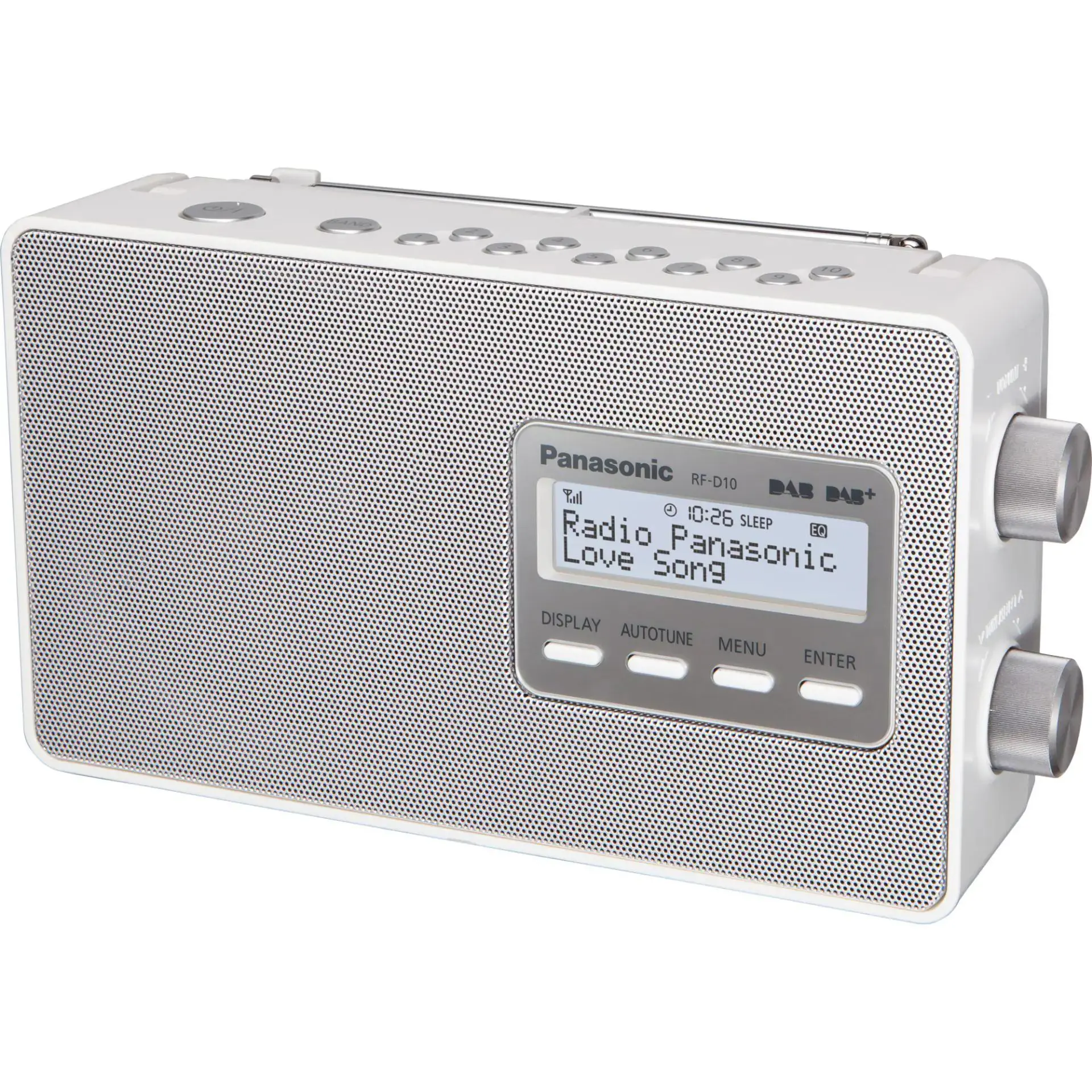 Radioodbiornik Panasonic RF-D10EG-W Radio FM, DAB Biały