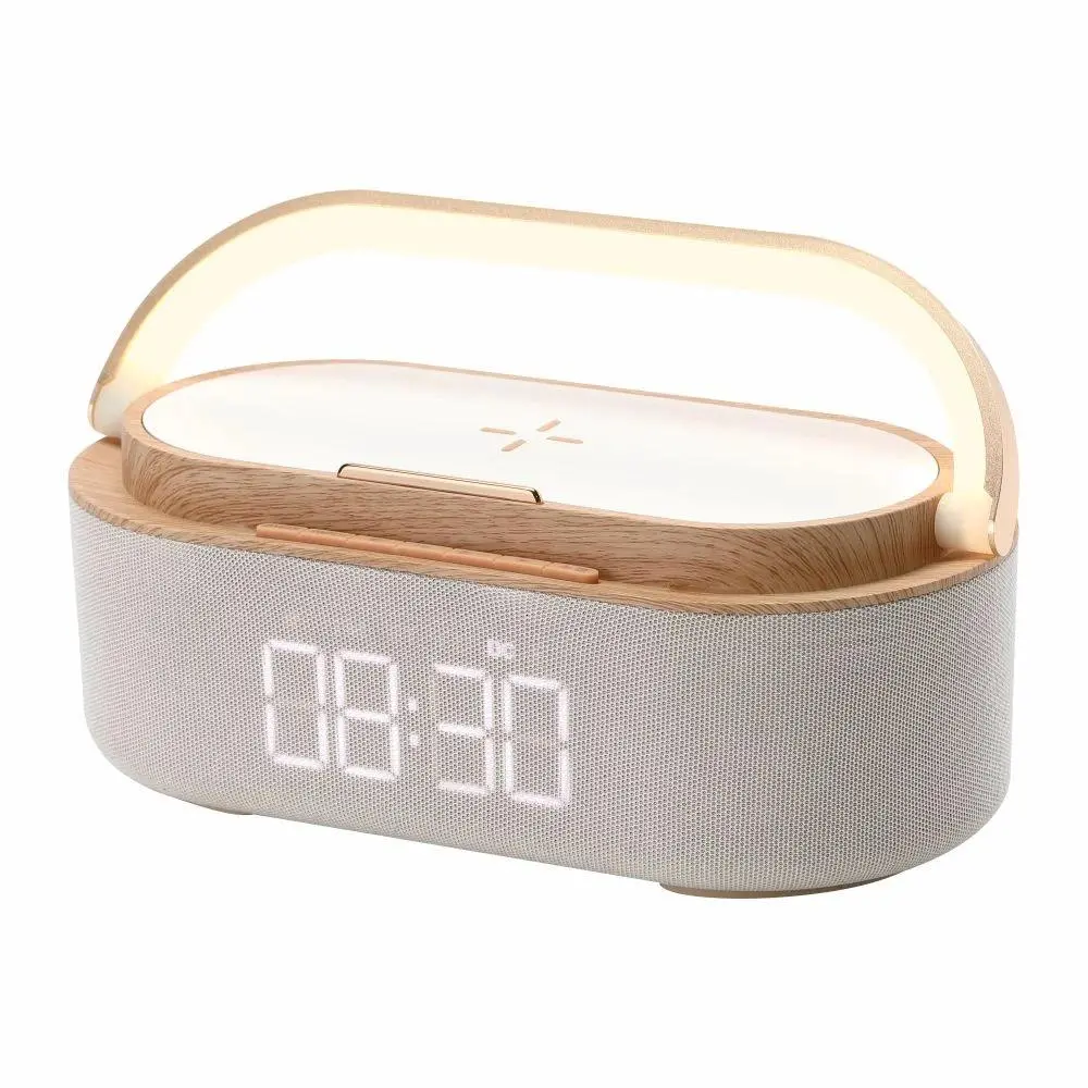 Radiobudzik Manta RDI920 VERONA z ładowaniem bezprzewodowym Srebrny