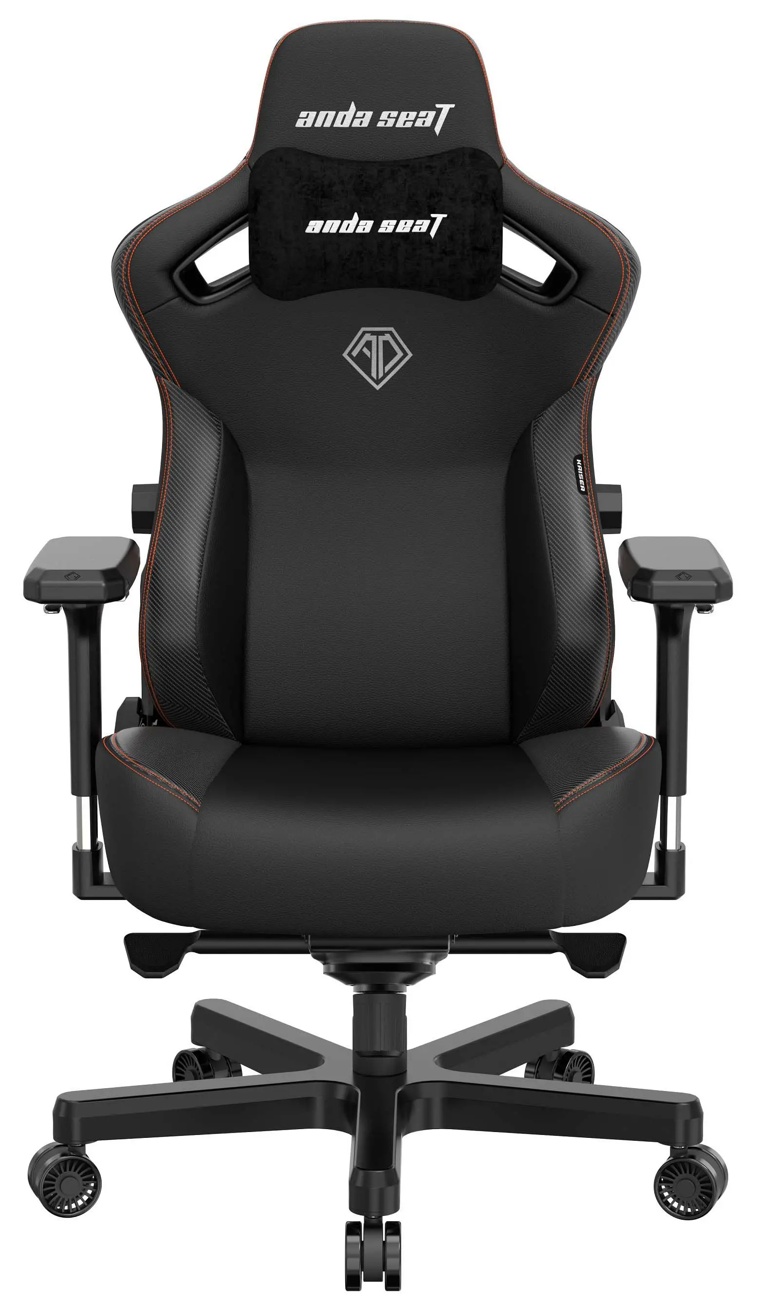 Fotel Anda Seat Kaiser 3 XL Gamingowy do 200kg Skóra ECO Czarny