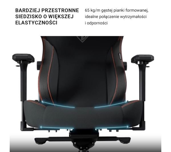 Anda Seat Kaiser 3 XL Gamingowy do 200kg Skóra ECO Czarny - Kup na Raty - RRSO 0%